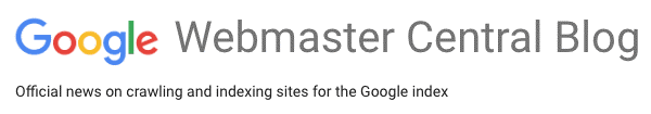 Blog centrálního webu Google pro webmastery
