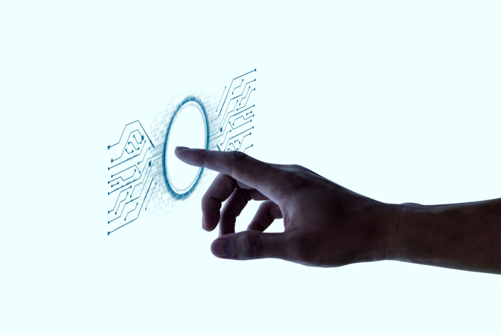 biometrics fingerprint scan interactive screen 1